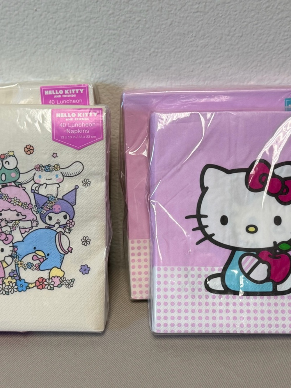 Hello Kitty Pink Luncheon Napkins - Sanrio Character Party Pack You Choose